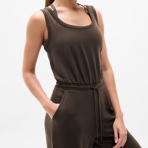 Athleta Dark Brown Jumpsuit - Picture 3 of 4